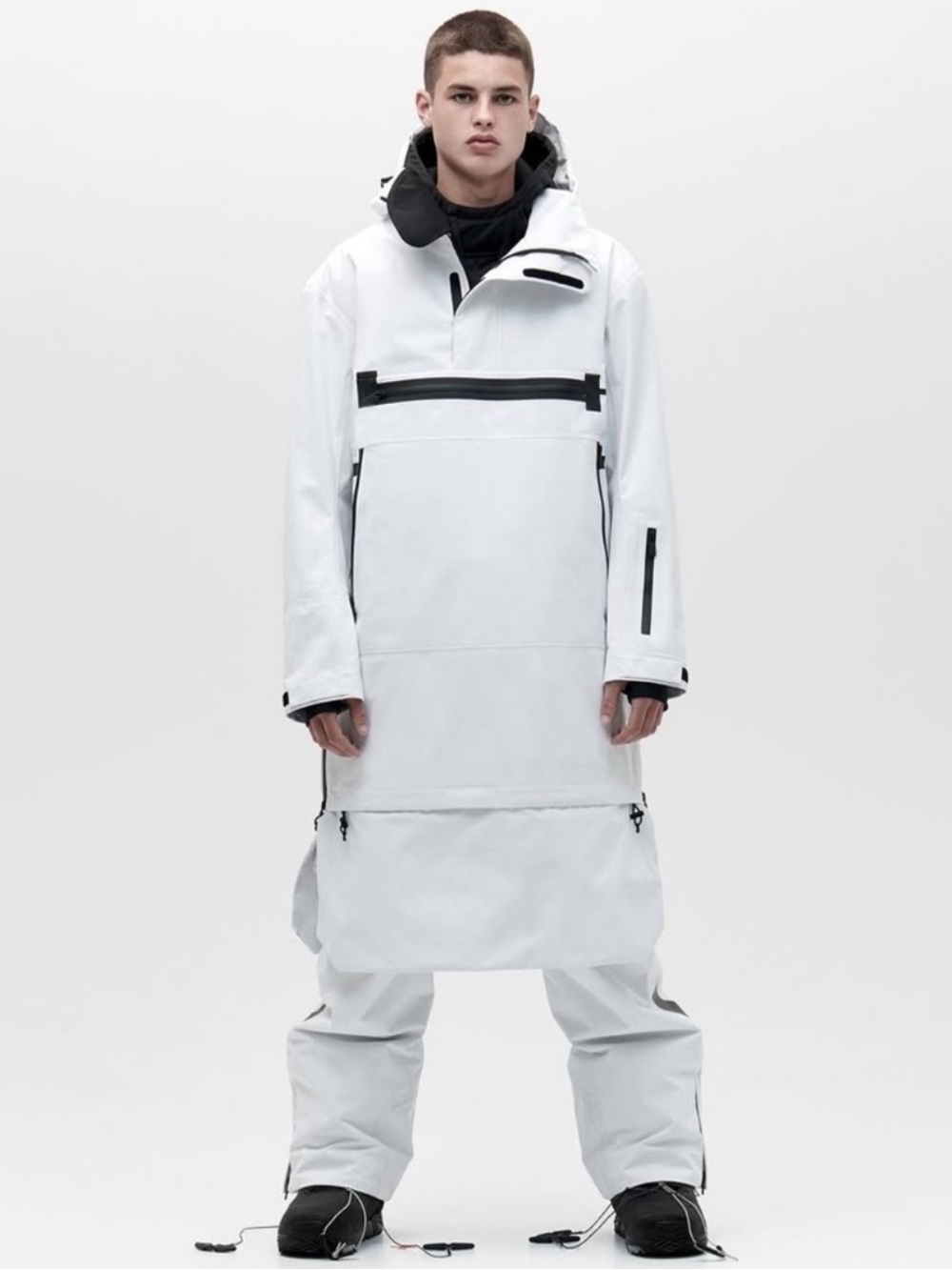 TEMPLA PROJECTS 3L ANORAK WHITE JACKET